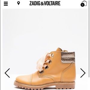 Zadig and Voltaire tan boots.